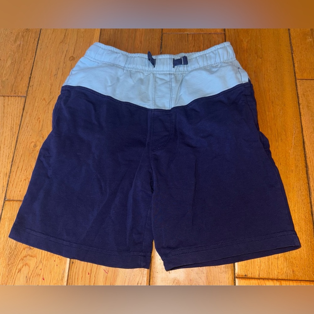 Kids Tommy Bahama Medium (7/8) Blue Color Block Cotton Shorts